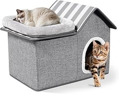 Comparativa de materiales en casetas para gatos de interior