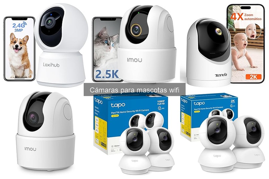 Características técnicas de cámaras para mascotas wifi