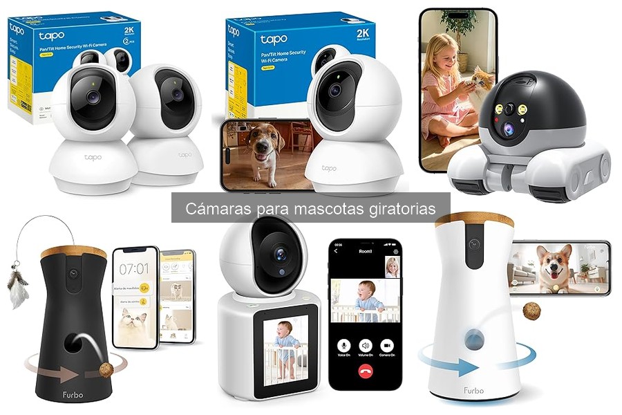 Cómo funciona una cámara para mascotas giratoria