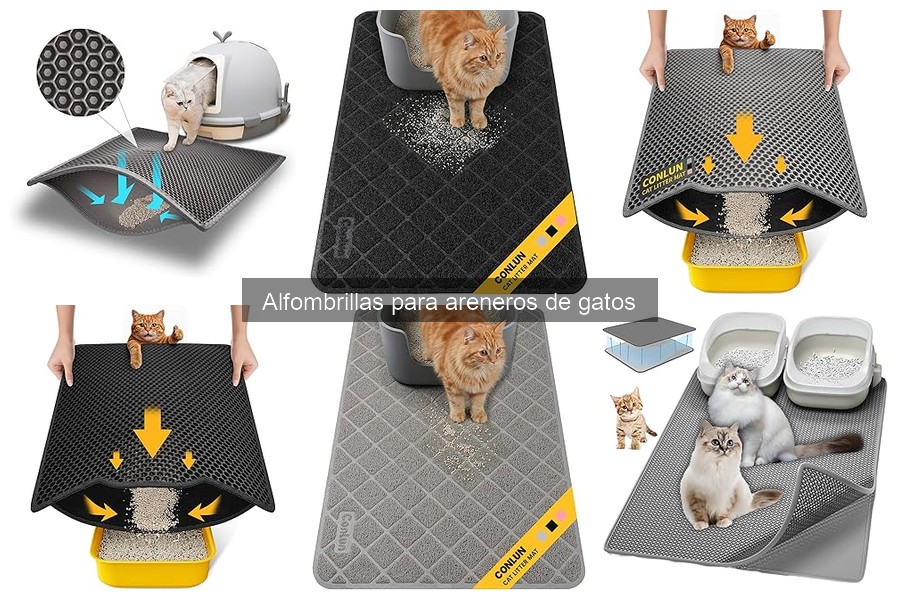 Comparativa de alfombrillas para areneros de gatos y métodos de limpieza
