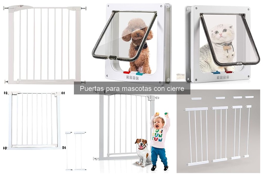 Guía de uso de puertas para mascotas con cierre