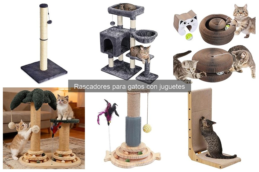 Ideas creativas para hacer un rascador para gatos con juguetes