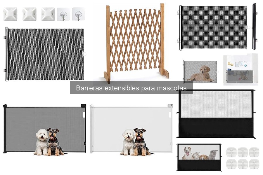 Instalación fácil de barreras extensibles para mascotas
