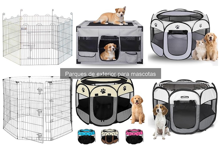Instalación fácil de parques de exterior para mascotas