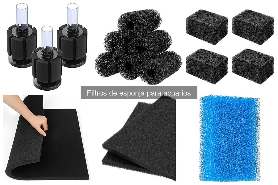 Instrucciones para instalar un filtro de esponja en acuarios