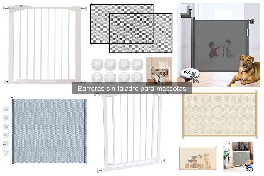 Mantenimiento y limpieza de barreras sin taladro para mascotas