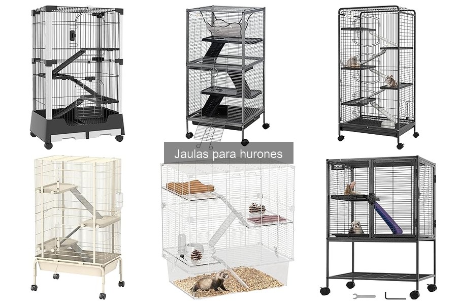 Mejores jaulas para hurones según su comportamiento