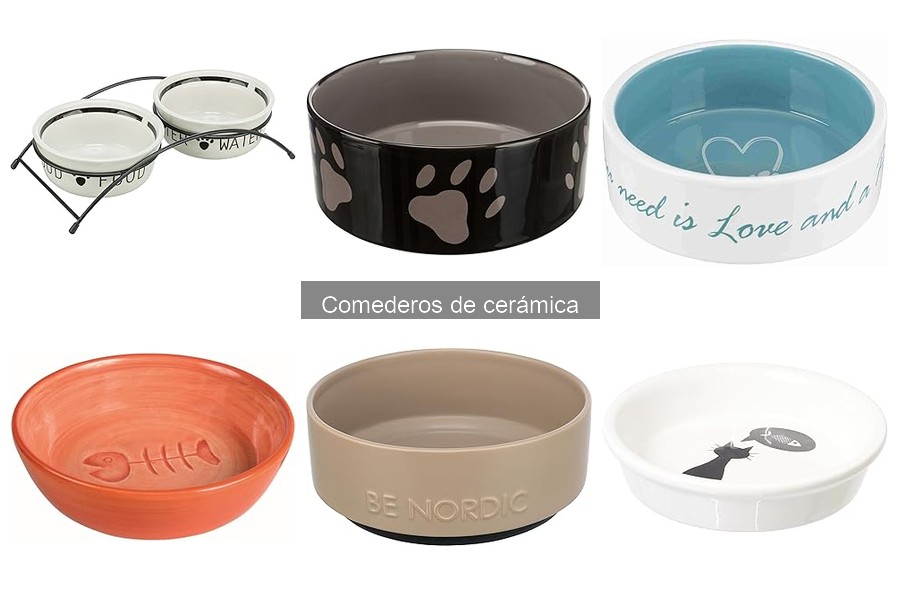 Mejores marcas de comederos de cerámica para gatos