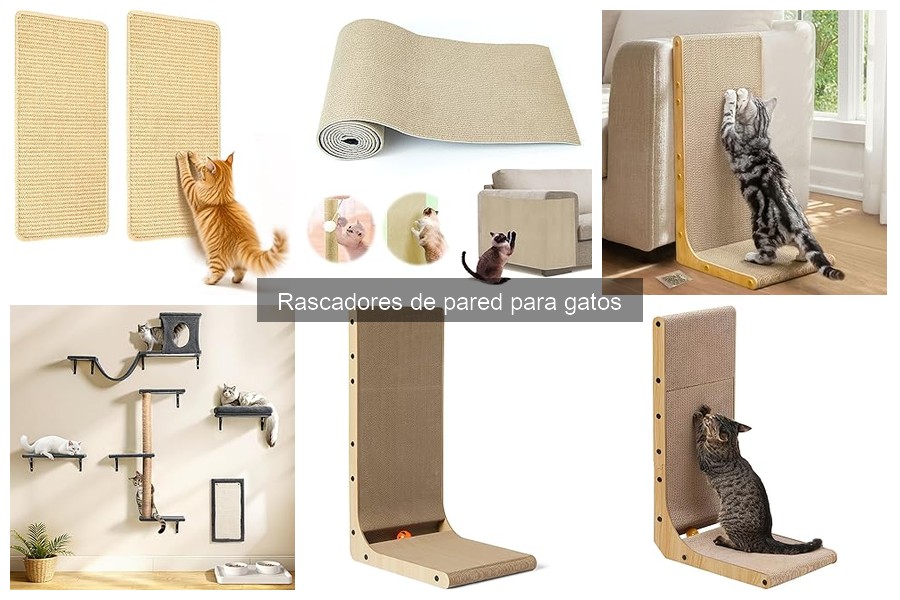 Mejores materiales para rascadores de pared para gatos