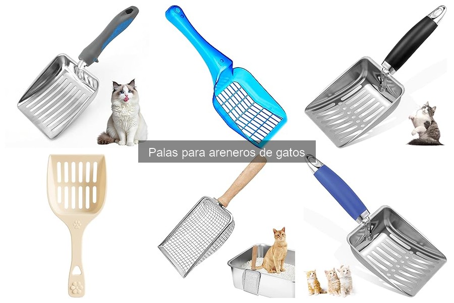 Mejores palas para areneros de gatos: Comparativa de materiales