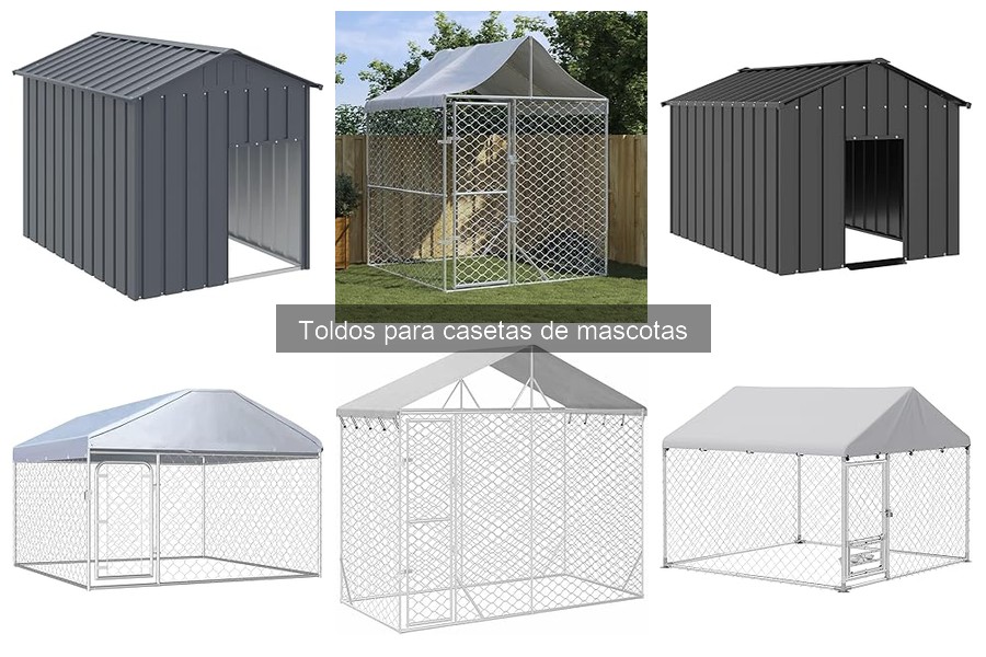 Mejores tipos de toldos para casetas de mascotas