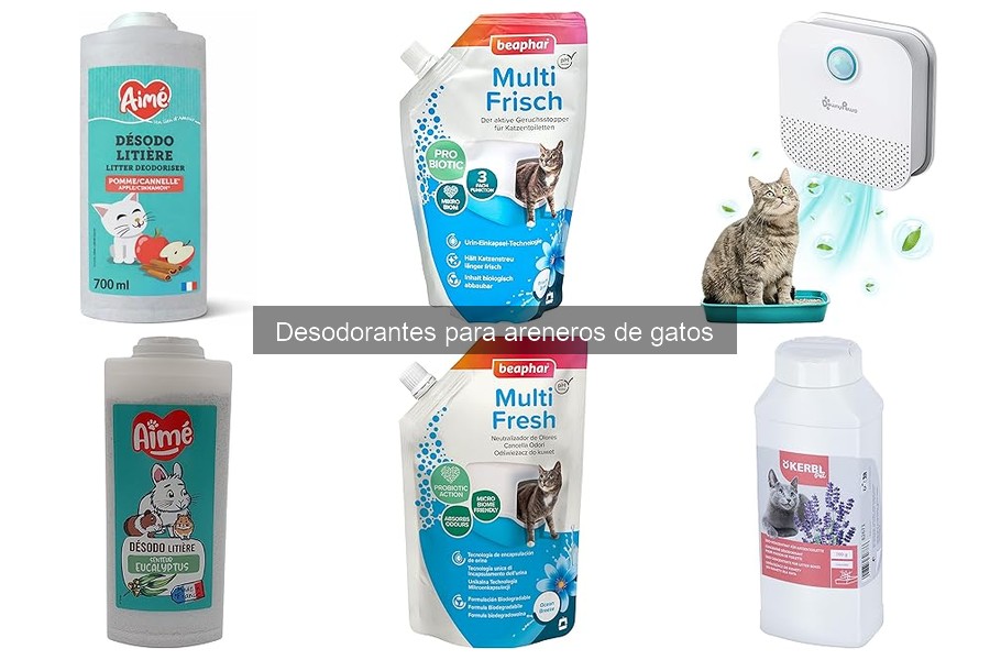Precios de desodorantes para areneros de gatos y dónde comprarlos