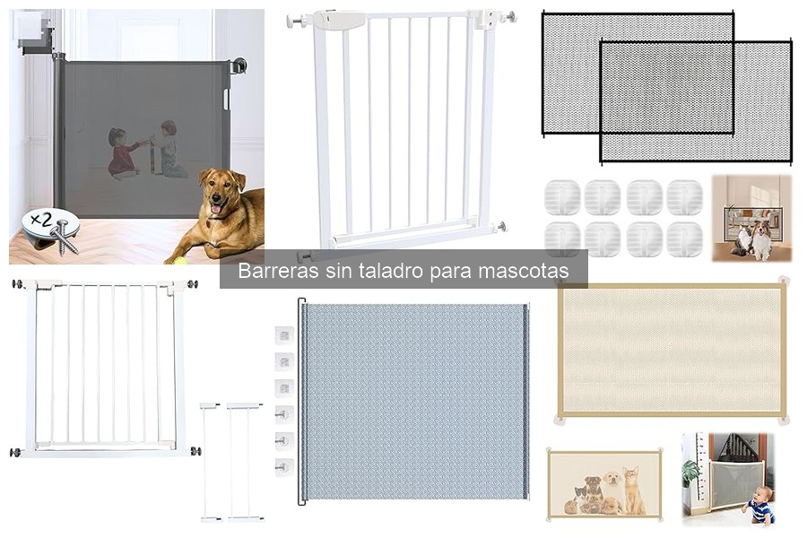 Problemas comunes al usar barreras sin taladro para mascotas
