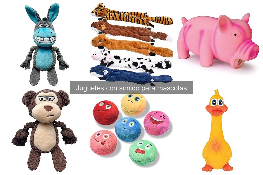 ¿Qué son los juguetes con sonido para mascotas?