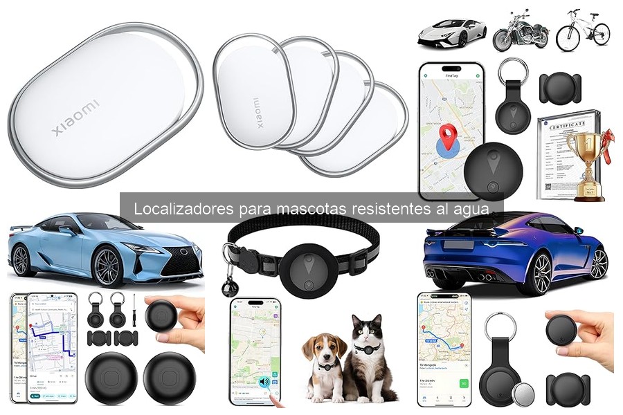 ¿Qué son los localizadores para mascotas resistentes al agua?
