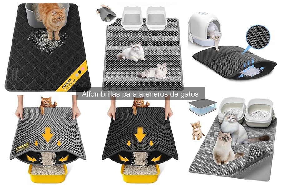 Tipos de alfombrillas para areneros de gatos: ¡Descubre las mejores!