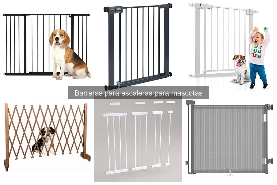 Tipos de barreras para escaleras para mascotas explicados