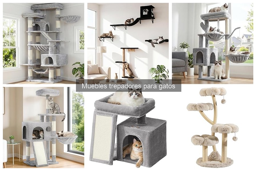 Tipos de muebles trepadores para gatos: Guía completa