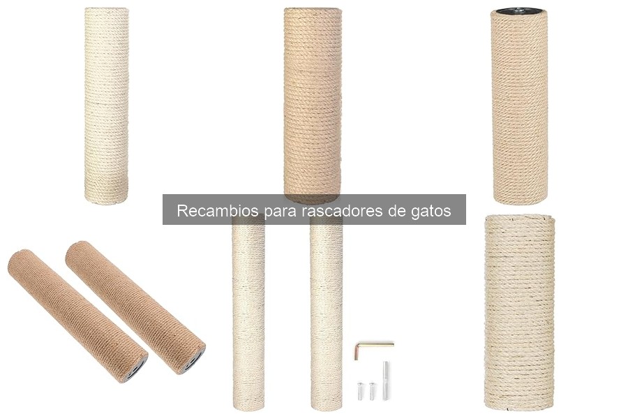Tipos de recambios para rascadores de gatos: guía completa