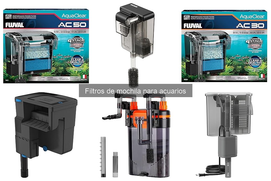 Ventajas y desventajas de los filtros de mochila para acuarios